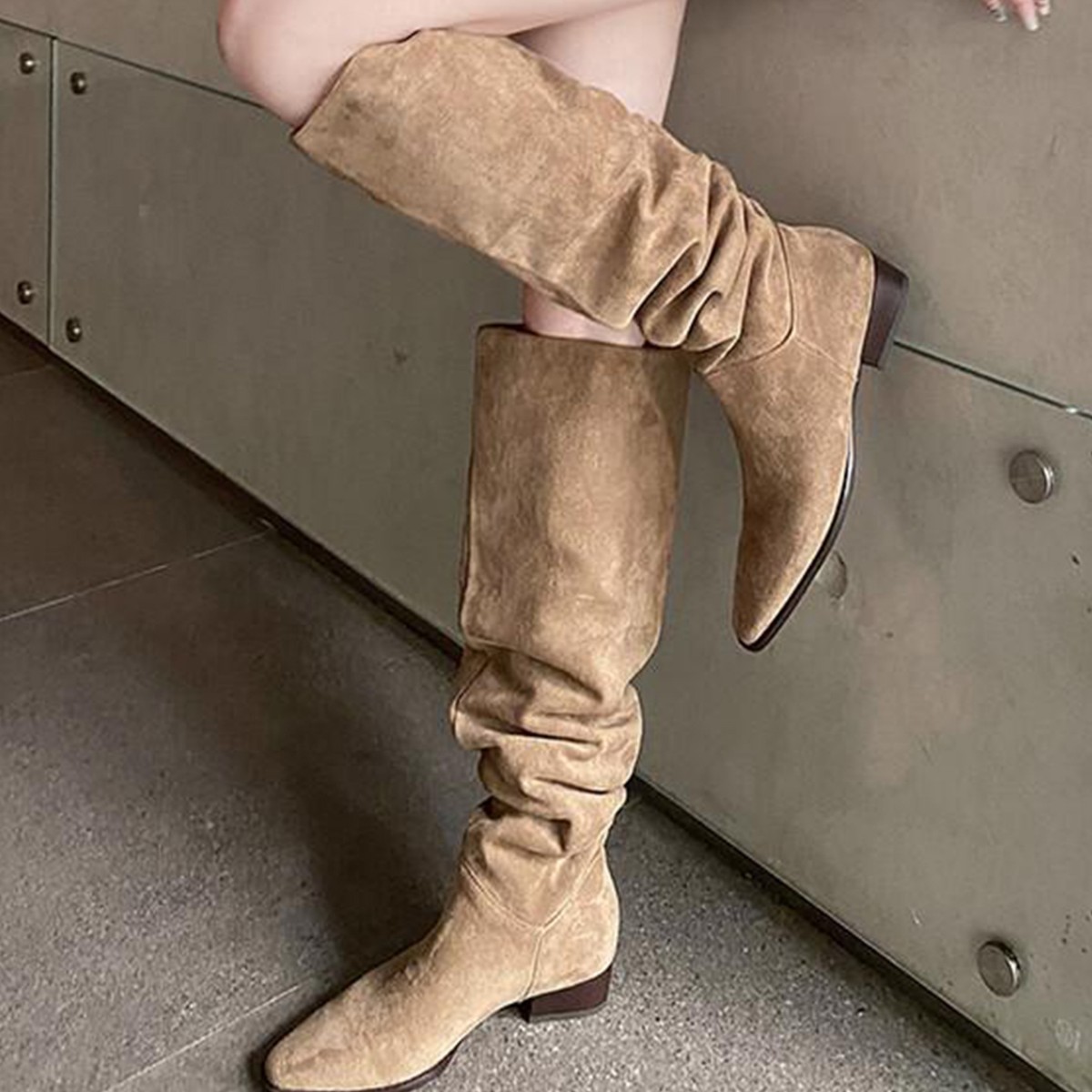 Knee High Sock Women - Bottes hautes pour femmes, collection Printemps-Automne