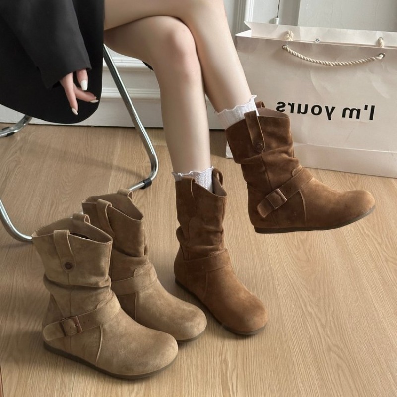 Bottes mi-mollet en daim pour  - Knee High Sock Women avis et prix