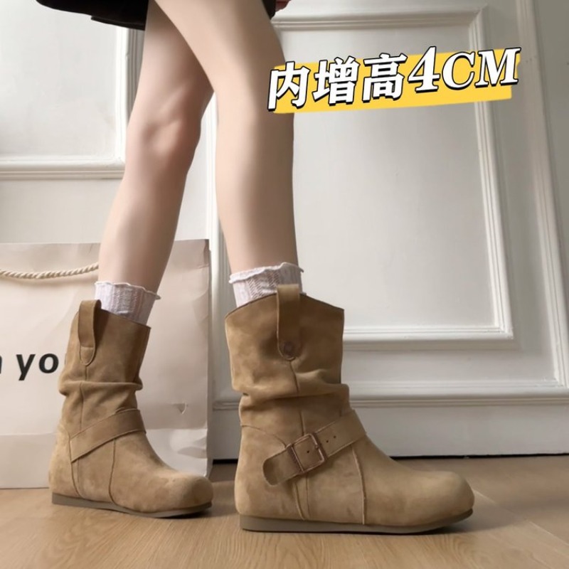 Bottes mi-mollet en daim pour  - Knee High Sock Women avis et prix