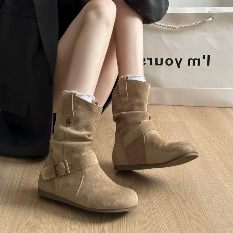 Bottes mi-mollet en daim pour  - Knee High Sock Women avis et prix