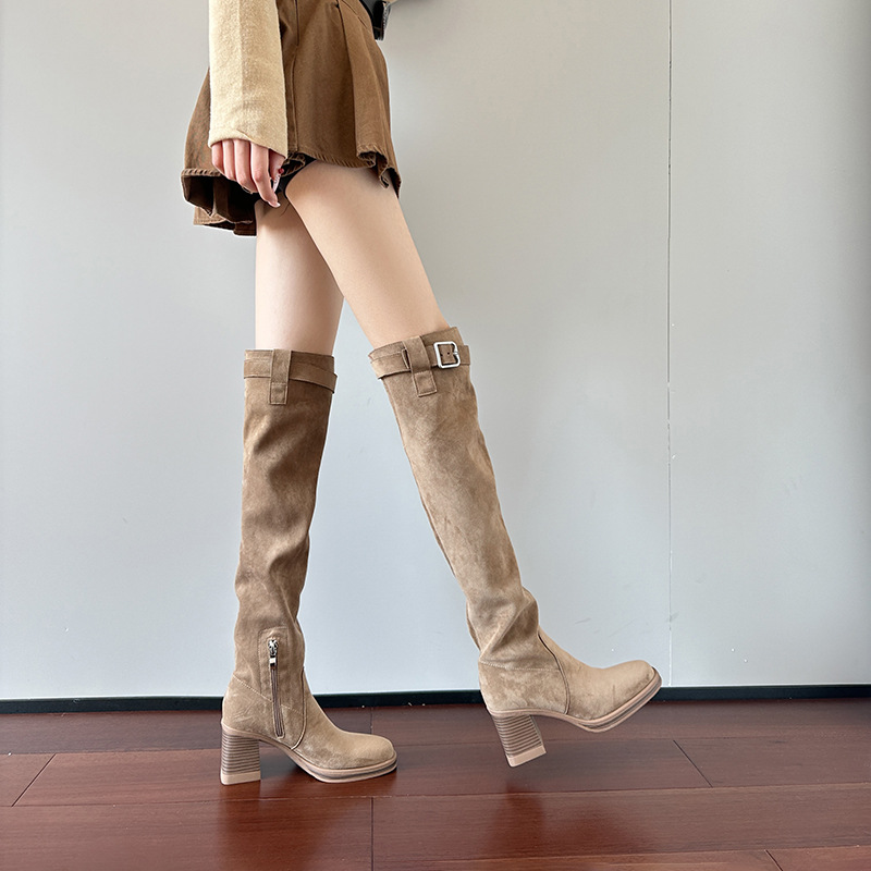 Bottes hautes à talons hauts p - Knee High Sock Women avis et prix