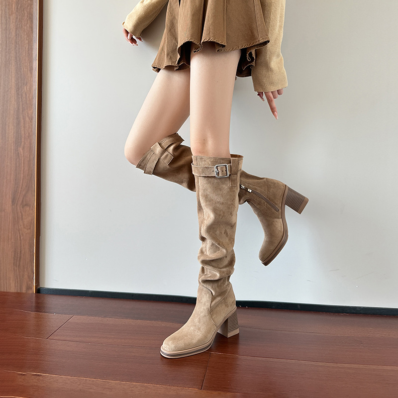 Bottes hautes à talons hauts p - Knee High Sock Women avis et prix