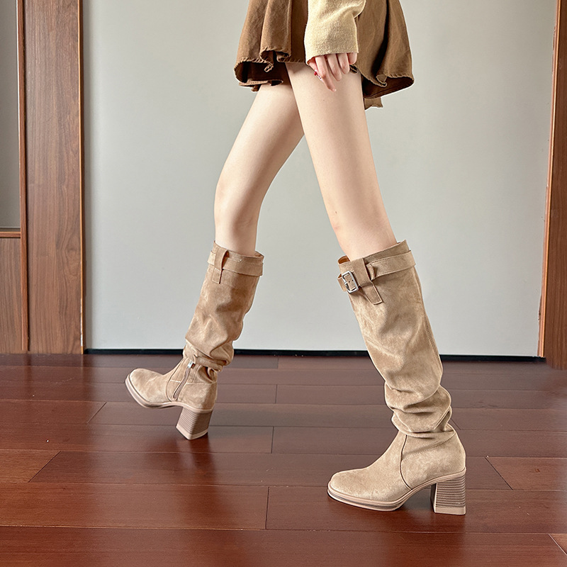 Bottes hautes à talons hauts p - Knee High Sock Women avis et prix